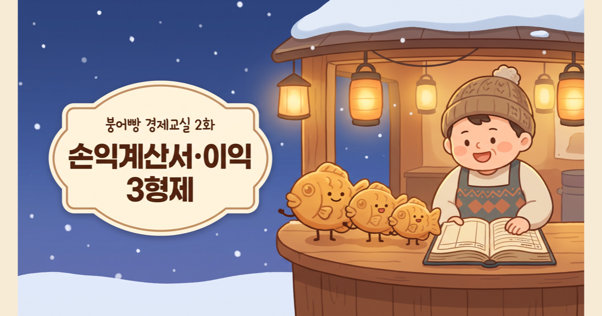 붕어빵 노점 한 달 장부로 배우는 손익계산서, 이익 3형제 (붕어빵 경제교실 2화)