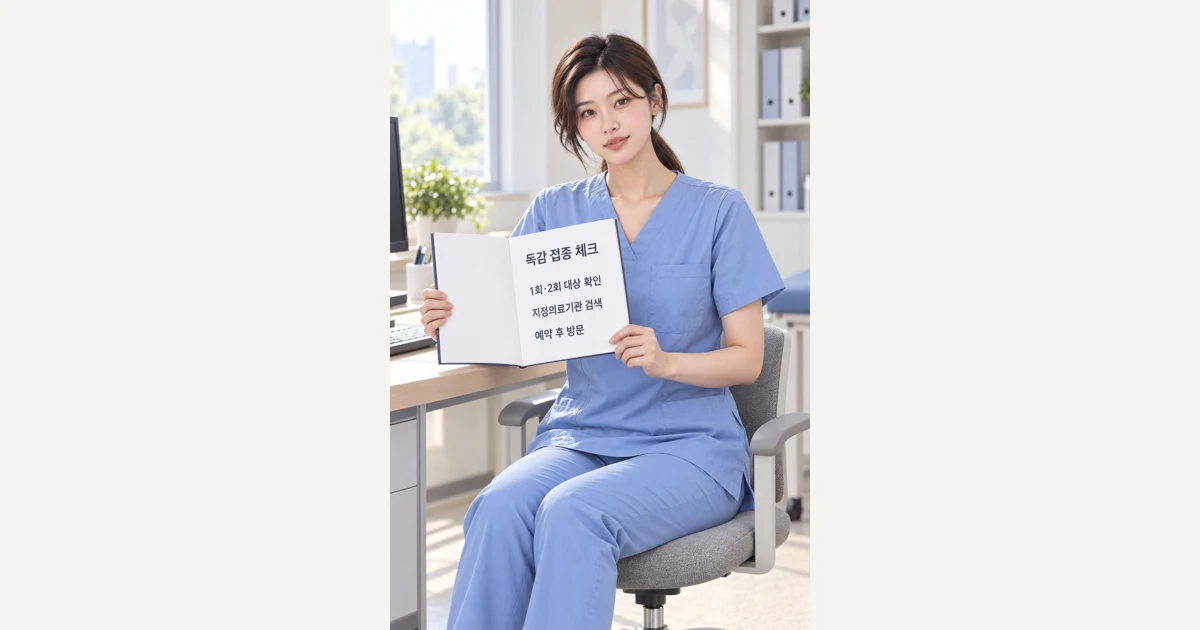 독감 무료접종, 우리 아이 1회·2회 대상 확인부터 예약까지