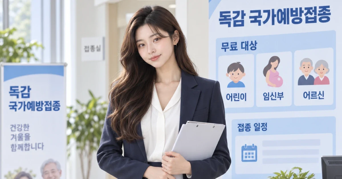 독감 국가예방접종 무료 대상과 일정, 질병관리청 공식 기준