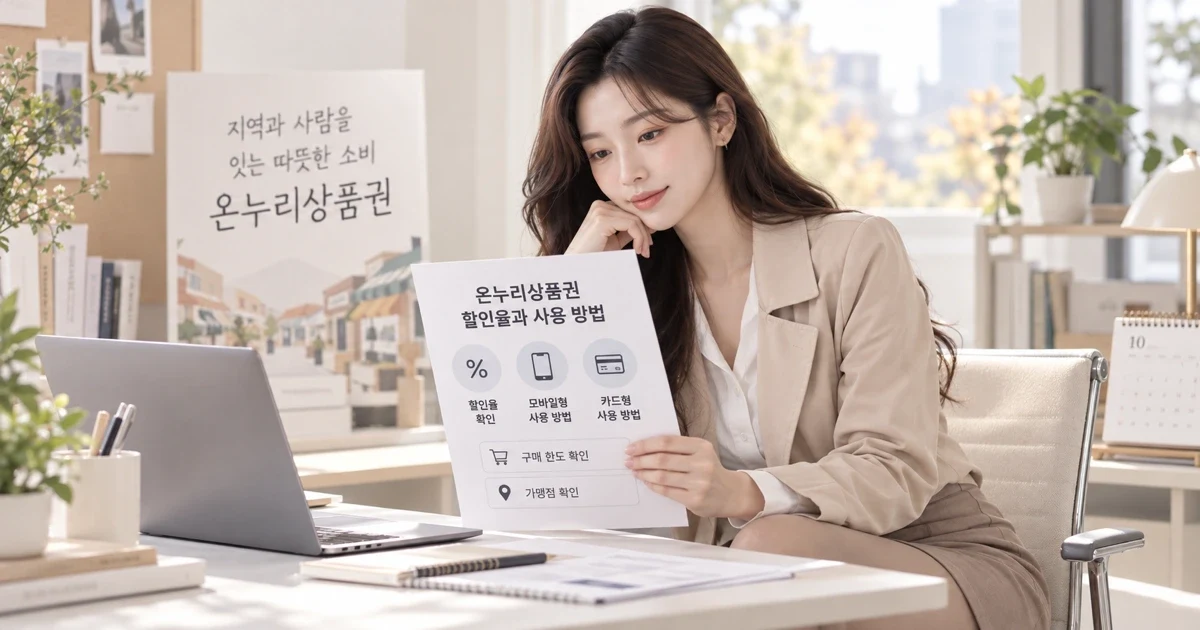 온누리상품권 할인율과 모바일·카드형 사용 방법
