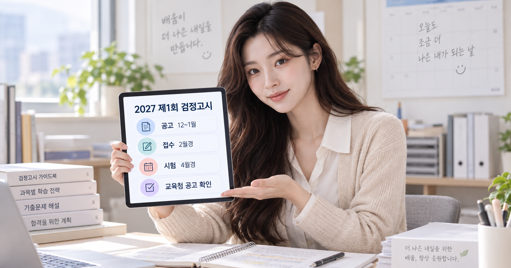 2027년 제1회 검정고시 준비, 공고와 접수 일정 확인 순서