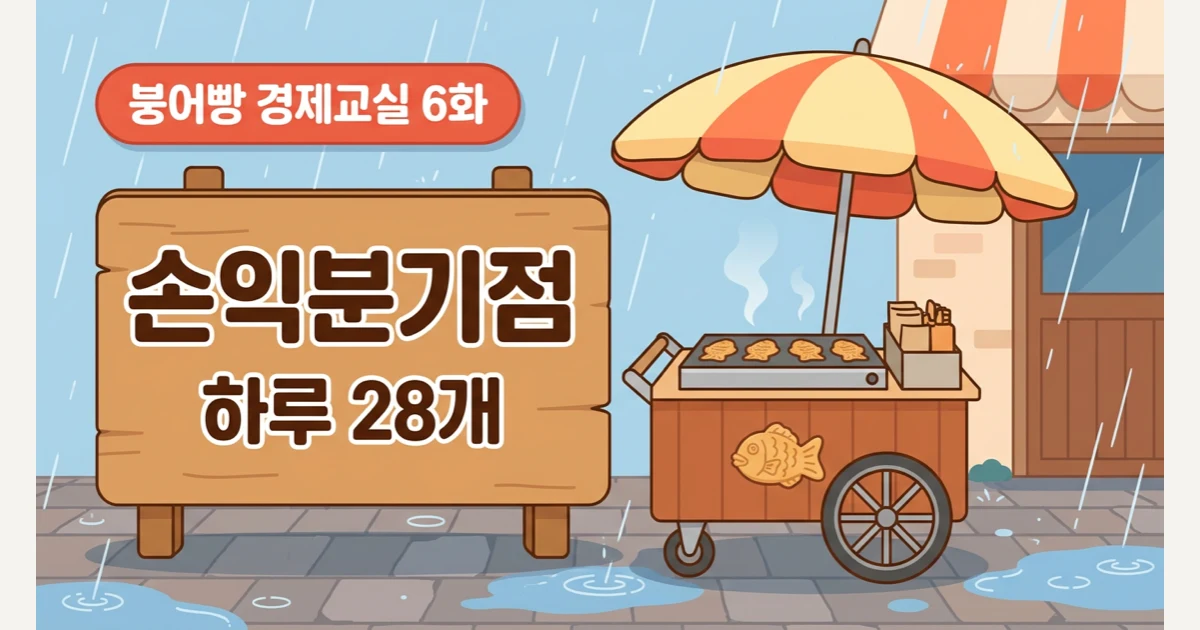 하루 몇 개 팔아야 본전일까? 변동비·고정비와 손익분기점 (붕어빵 경제교실 6화)