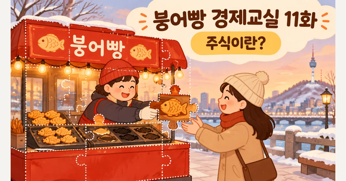 노점의 한 조각을 판다면? 주식이란 무엇인가 (붕어빵 경제교실 11화)
