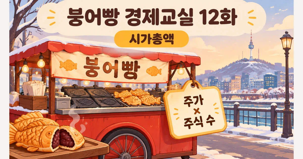 주가가 싸면 싼 회사일까? 시가총액 (붕어빵 경제교실 12화)